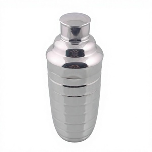 Shaker à cocktails moderne de haute qualité, écologique, en acier inoxydable, 750 ml, noir, pour bar, usage domestique, mélangeur professionnel pour barman - Product Image 1