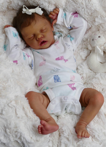 NPK 19 pouces/48 cm Sleeping Reborn Baby Doll Cadeau de Noël Jouets pour enfants Fait à la main en silicone Newborn Bebe Reborn Doll - Product Image 2