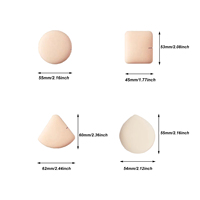 Éponges de maquillage en forme de goutte, carrées et triangulaires, super douces, sans latex, lavables, pour poudre, vente en gros