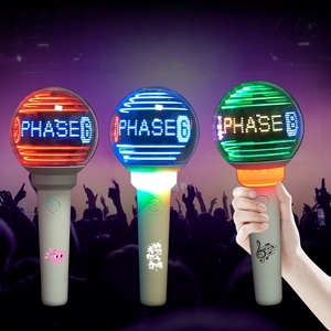 Tùy Chỉnh USB Có Thể Sạc Lại RGB LED Tay Ánh Sáng Fan Hâm Mộ Nhựa Cho Cuộc Họp Buổi Hòa Nhạc Trang Trí Cá Nhân Biểu Tượng Văn Bản Nhấp Nháy Tin Nhắn - Product Image 2