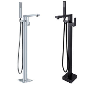 <span class=keywords><strong>Robinet</strong></span> de baignoire en <span class=keywords><strong>laiton</strong></span> or support libre, nouveautés, en <span class=keywords><strong>laiton</strong></span>, <span class=keywords><strong>robinet</strong></span> de baignoire noir mat carré, <span class=keywords><strong>robinet</strong></span> de bain-douche <span class=keywords><strong>avec</strong></span> <span class=keywords><strong>douchette</strong></span> - Product Image 2