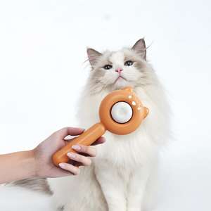 Brosse de toilettage pour animaux de compagnie auto-nettoyante en ABS écologique, pour enlever les poils, réutilisable, pour petits animaux, vente en gros - Product Image 1