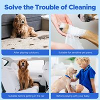Nettoyant moussant pour pattes de chien et de chat, hypoallergénique, au pH équilibré, sans rinçage, avec logo personnalisé