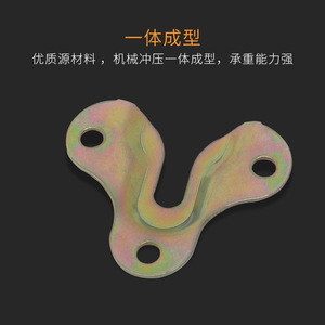 Colgador de metal Pawis de 3 orificios, montado en la pared, de una sola pieza, moldeado, resistente, minimalista, con forma poligonal, para colgar marcos, espejos y muebles. - Product Image 3