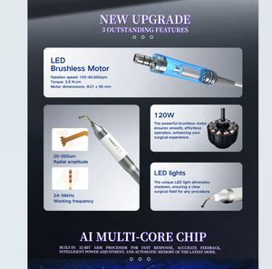 Mesin implan gigi, 3 in 1 Motor bedah dan Piezo peralatan Dental 3 in 1 sudut implan 20:1 - Product Image 5