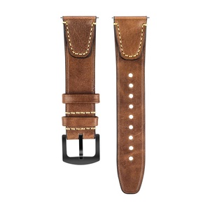 Dây Đeo Cổ Tay Retro Thiết Kế Mới Cho Samsung Galaxy 46Mm Gear S3 Huawei GT2 Dây Đeo Đồng Hồ Bằng Da Thật - Product Image 4