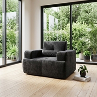 Fauteuil en tissu de luxe moderne, style américain, pour une personne, design de salon, fauteuil de détente, meubles