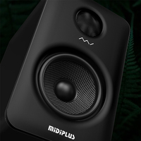 Midiplus MI5 V2 Haut-parleur multimédia pour ordinateur, téléphone portable, télévision, diffusion en direct à domicile, enregistrement, moniteur de studio professionnel, haut-parleur actif
