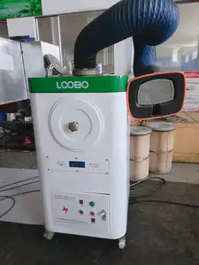 Welding Fume Treatment Equipment Industrial Portable Pulse Jet Welding Fume Extractors With Flexible Suction Arms