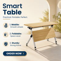 Bureau et chaise de formation modulaires pliables en métal, avec tablette d'écriture, sièges collaboratifs mobiles pour projets scolaires et hôteliers