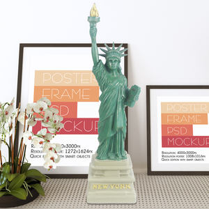 自由を象徴する自由の女神家とオフィスの装飾樹脂像 - Product Image 5