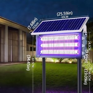 Lámpara Solar LED Antimosquitos IP66, Material ABS, Panel Solar Mono-Si, 10000 Horas de Duración, para Jardín, Luz Blanca Cálida, Exterior - Product Image 4