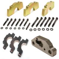 Part-part Milling Aluminium, Stainless Steel, dan Kuningan, Part Bracket Mesin CNC, Layanan OEM Custom untuk Mesin Teknik