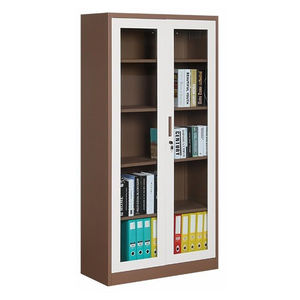 Armoire de remplissage d'étagère de bureau bon marché avec 2 portes en verre battantes Meuble De Rangement Pour <span class=keywords><strong>Burea</strong></span> - Product Image 2