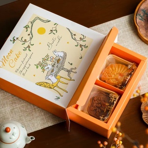 Boîte cadeau de gâteaux de lune de mi-automne avec boîtes à dragées en <span class=keywords><strong>chocolat</strong></span> imprimées de lapins de dessin animé, idéales pour offrir à la <span class=keywords><strong>famille</strong></span> et aux amis - Product Image 4