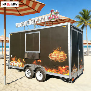 Remolque de cocina móvil cuadrado con certificación CE, aprobado por DOT, totalmente equipado con parrilla para barbacoa, freidora y máquina para hot dogs, para camión de comida rápida comercial. - Product Image 6