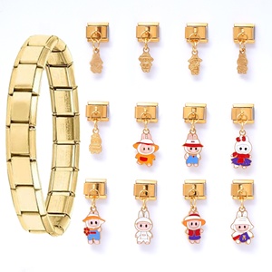 จี้ห้อยสแตนเลสสตีลชุบทอง 18k สไตล์อิตาลี ขายส่ง สำหรับสร้อยข้อมือ - Product Image 5