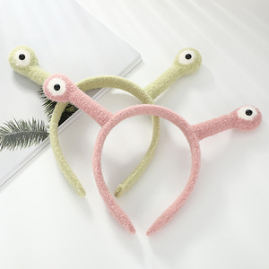 Bandeaux personnalisés pour femmes, accessoires capillaires et coiffes, mignons, amusants, en peluche, motif monstre aux grands yeux et tentacules, pour le lavage du visage et le spa, usage quotidien - Product Image 5