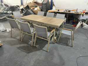Giardino <span class=keywords><strong>in</strong></span> legno trasformare espandibile 8 posti <span class=keywords><strong>tavolo</strong></span> <span class=keywords><strong>da</strong></span> pranzo <span class=keywords><strong>in</strong></span> <span class=keywords><strong>alluminio</strong></span> moderno lusso <span class=keywords><strong>allungabile</strong></span> <span class=keywords><strong>tavolo</strong></span> <span class=keywords><strong>da</strong></span> pranzo <span class=keywords><strong>esterno</strong></span> per esterni - Product Image 4