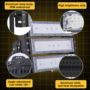 Módulo de luz de inundación Led DE ALTO lumen impermeable IP65/IP66 de aluminio de 100W a 500W para deportes al aire libre, estadio, cancha, Chip SMD - Product Image 6