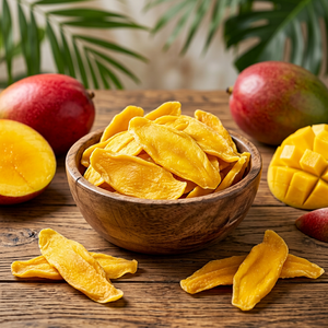 Mangues séchées en tranches, faible teneur en sucre, bio, chips de fruits jaunes sucrés, texture naturelle et moelleuse, emballage en vrac, EXPAD Vietnam - Product Image 1