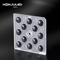 HONJU Lentille optique LED pour extérieur, indice de protection IP65, angle de faisceau de 90 degrés, taille personnalisée, conception à haute transmission, compatible avec les LED 5050