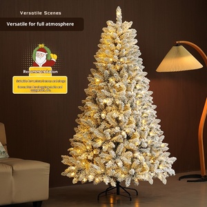 Adornos Navideños de PVC Luminosos con Efecto de Nieve que Cae, de Alta Calidad, para Decoración de Árboles de Navidad - Product Image 3