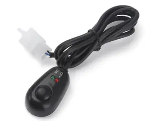Push Button Switch, 12V Push Button On Off Switch with Red Green LED Indicator Lights Momentary Water Drop Shape