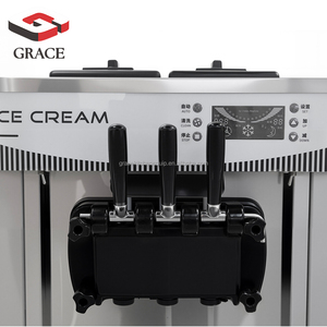 Máquina de helado suave GRACE Vertical3 de 3 sabores con autolimpieza, máquina comercial de helado suave, máquina italiana para hacer helado. - Product Image 2