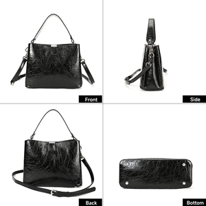 Designer dames lederen schoudertas, lederen handtas en portemonnee, echt lederen dames crossbody schoudertas - Product Image 4