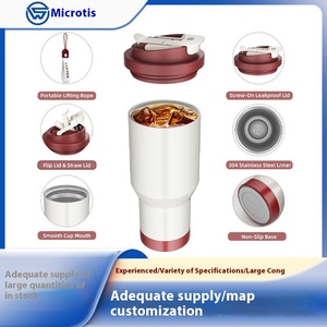 Vente chaude Hommes et Femmes Moderne En Acier Inoxydable Thermos Tasse avec Corde De Levage Logo Personnalisé Creative Voiture Café Voyage Tasse - Product Image 5