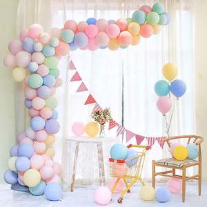 Kit d'arche de confettis de graduation, ballons en latex de 12 pouces, ballons ronds de couleur macaron - Product Image 1