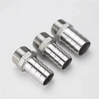 (OEM ODM) Vente en gros d'usine Raccord de tuyau à filetage mâle en acier inoxydable 304, raccord de tuyau haute pression BSPT