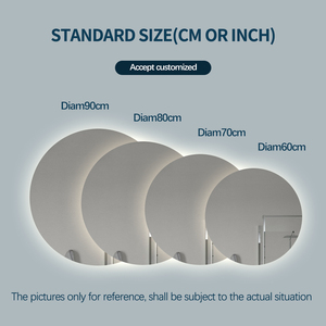 Docarelife hiện đại vòng tắm Gương treo tường màn hình cảm ứng defogger thông minh phòng tắm gương với LED ánh sáng - Product Image 3