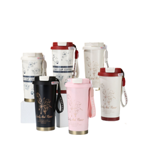 Botella Termo de Acero Inoxidable 316 de Doble Pared con Aislamiento al Vacío, 500 ml, 16 oz, Personalizada al por Mayor, con Impresión Láser
