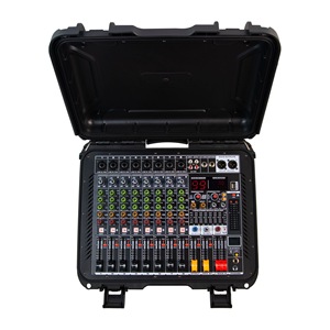 Mezclador de audio profesional MC4 8 de 4/8 canales, 350w/500W, con micrófonos, MP3, Bluetooth, para presentaciones en escenario y transmisiones en vivo. - Product Image 3