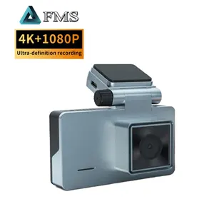 Kamera Dasbor 4K, Kamera Dasbor Depan Dalam 1080P 3.0 Inci Layar IPS dengan Kamera Dasbor GPS 4K Kamera Dasbor 4K Perekam Video Mobil