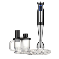 Mixeur plongeant électrique en acier inoxydable à vitesse variable, avec 2 réglages de vitesse, puissance 600W, en plastique