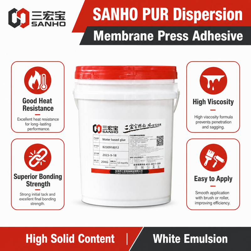 Urethane Material Types Henkel Milky White Polyurethane Liquid Glue Water-based Vacuum Membrane ...