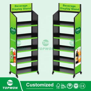 Estantes de exhibición de supermercado personalizados, estante de exhibición de piso de Metal de múltiples capas, suplemento de vitamina, soporte de exhibición de pan y pasteles - Product Image 4