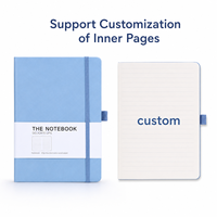 Carnet de notes personnalisé pour clients, couverture rigide en cuir PU, reliure cousue, couleur unie PP, haute qualité, pour le bureau