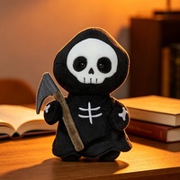 Ensemble d'animaux en peluche Kawaii pour Halloween, citrouille, fantôme, sorcière, poupée en peluche, jouet doux pour la décoration de fête à la maison, cadeau pour enfants