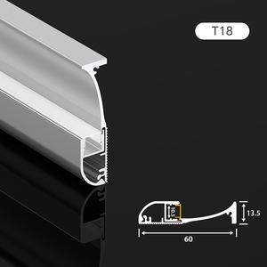 Perfil de Aluminio para Rodapié LED, Zócalo con Difusor para Decoración de Interiores - Product Image 1