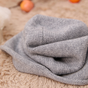 Cappelli a cuffia in Cashmere invernali personalizzati arrotolati Ege tinta unita da donna di lusso carini in Cashmere in maglia calda - Product Image 5