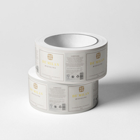 Autocollant de bouteille de vin, papier vinyle, auto-adhésif, impression personnalisée, Texture d'estampillage, feuille d'or, étiquette en rouleau pour bouteille, 500 pièces