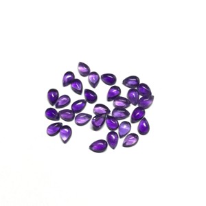 Venta al por mayor IGI certificado 4x5mm amatista Africana Natural pera cabujón calibrado Rosa cristal piedra preciosa semipreciosa corazón Suelto - Product Image 5