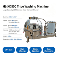 Machine de nettoyage automatique de tripes de bœuf et de mouton HL-XD800 5,5 kW 380 V – Laveuse d'omasum