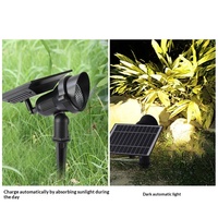Lampe solaire en aluminium pour extérieur 5W, projecteur LED pour jardin, villa, parc communautaire, pelouse, cour, commande manuelle, IP55