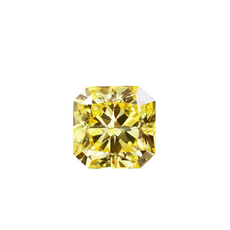 Tianyu 실험실 Grown 1ct 우수한 광택 멋진 강렬한/생생한 노란색 느슨한 복사 컷 CVD/HPHT 실험실 다이아몬드