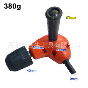 Adaptador de taladro de ángulo recto de 90 grados Mr Drill con mandril de tres mordazas para herramientas de reparación en espacios estrechos - Product Image 3